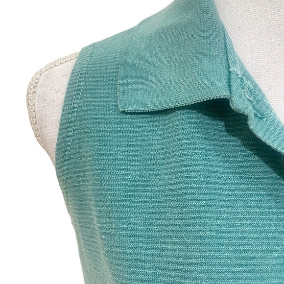 Gramicci sleeveless green collared top silver buttons chest pocket medium - Picture 5 of 12